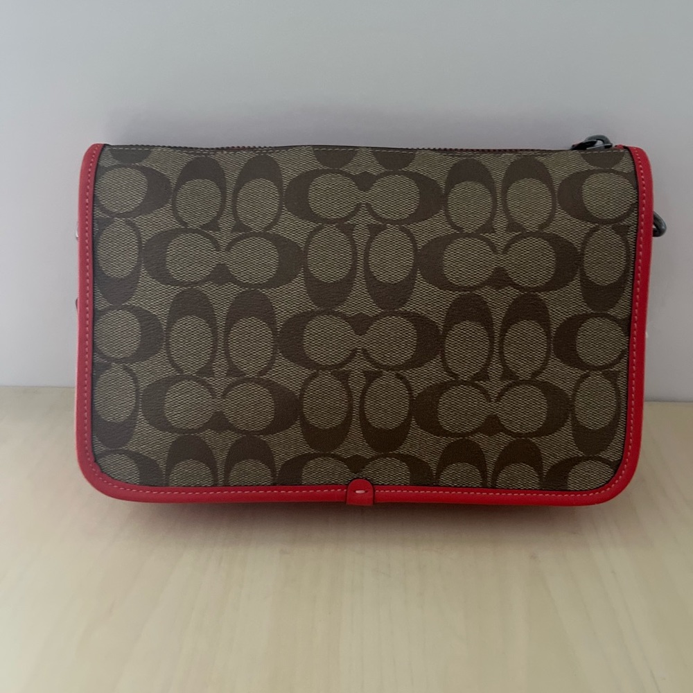 Coach C8141 Men's Heritage Convertible Signature Crossbody Hybrid Pouch - Picture 5 of 9